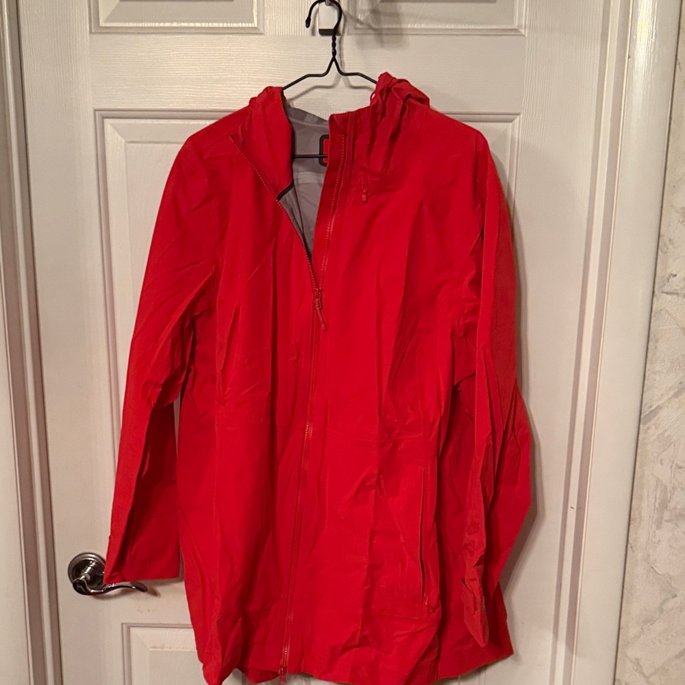 Women's Red Hooded Jacket